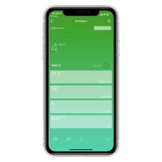 Screenshot von der LIFAair-App - Luftqualitätsanzeige