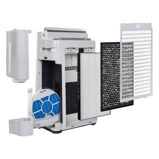 Sharp UA-HD40E-L - aufgeklappte Filter und Wassertank