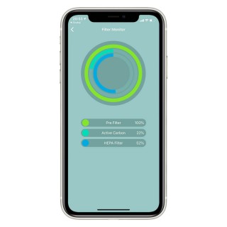 Screenshot von LIFAair App - Filterverbrauchsanzeige