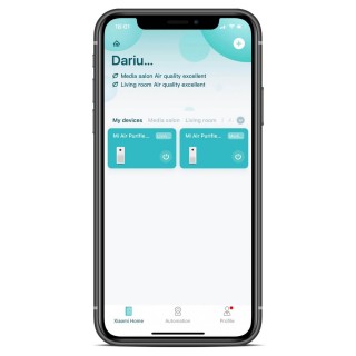 Xiaomi Mi Home - App-Screenshot, Gerätauswahl