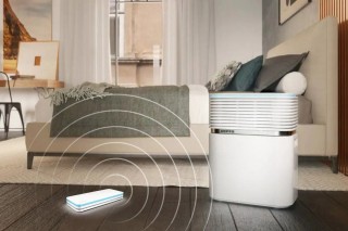Venta AS100 AirSense ECO - Anordnung mit Venta Luftbefeuchter