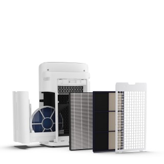 Sharp UA-KIN52E-W - zerlegte Filter und Wassertank